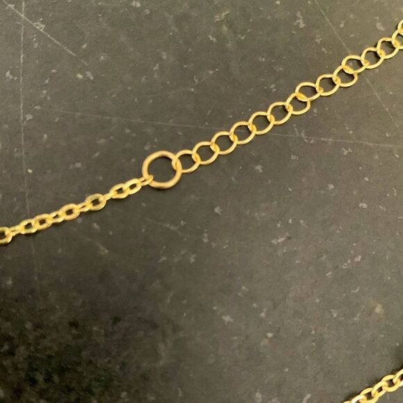 Holly Bow Pendant Necklace – Gold Tone CZ Sparkle for Teens & Tweens - Picture 4 of 10